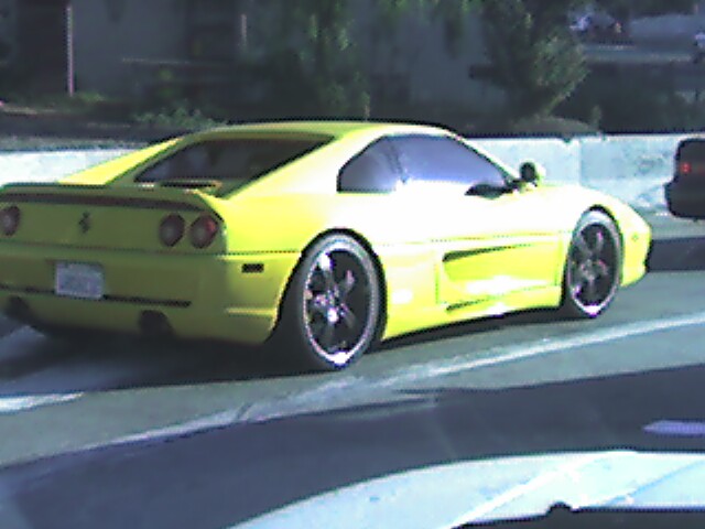 Yellow Ferrari F355 Berlinetta This guy was driving like a major 